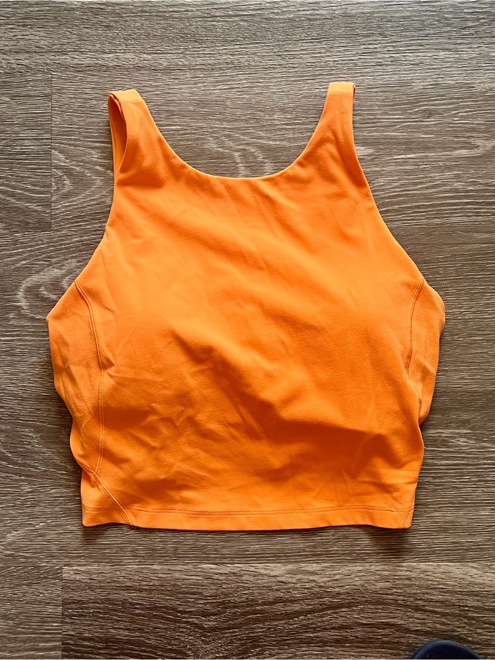 Lululemon Orange Soda Align Cropped Bra Tank Top- Women - Picture 5 of 8